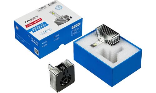 Лампа светодиодная Avantech LED Bulbs D5S (PK32d-7), 12В, 35Вт, 6500К, комплект 2 шт, арт. ALBD5S