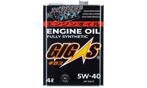 Масло моторное Gigas 5w40, синтетическое, API SQ/CF, универсальное, 4л, арт. G0540-004