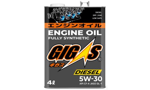 Масло моторное Gigas Diesel 5w30, синтетическое, API CF-4, JASO DL-1, для дизельного двигателя, 4л, арт. G0530-004D