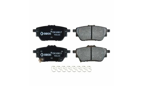 Колодки тормозные дисковые Oechi, комплект на ось (4 шт), арт. OE10817