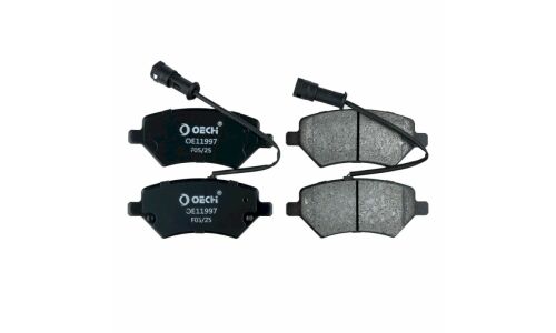 Колодки тормозные дисковые Oechi с датчиком износа, комплект на ось (4 шт), арт. OE11997
