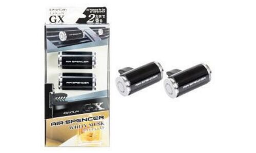 Ароматизатор в дефлектор Eikosha Giga GX Whity Musk (Белый мускус), меловой, 2 клипсы, арт. V-05