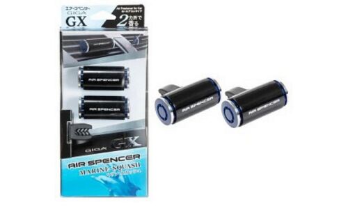 Ароматизатор в дефлектор Eikosha Giga GX Marine Squash (Морская свежесть), меловой, 2 клипсы, арт. V-06