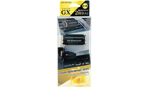 Ароматизатор в дефлектор Eikosha Giga GX Whity Musk (Белый мускус), меловой, клипса, арт. V-02