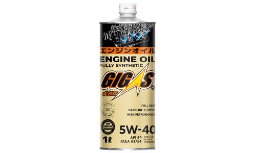 Масло моторное Gigas 5w40, синтетическое, API SP, ACEA A3/B4, универсальное, 1л, арт. G0540-001A