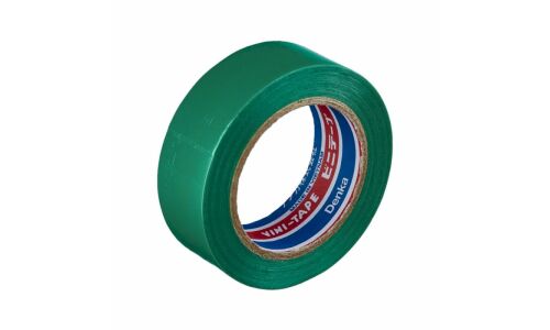 Лента изоляционная Denka Vini Tape, 19 мм, 10 м, зеленая, арт. #102-Green 10m