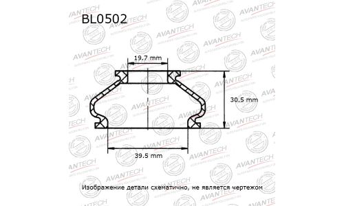 Пыльники деталей подвески Avantech (Кратность 1 шт.) BL0502_1