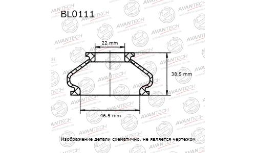 Пыльники деталей подвески Avantech (Кратность 1 шт.) BL0111_1