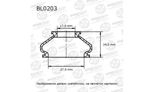 Пыльники деталей подвески Avantech (Кратность 1 шт.) BL0203_1