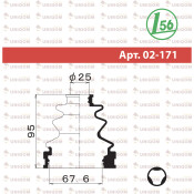 Пыльник ШРУСа Maruichi, внутренний, арт. 02-171