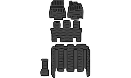 Коврики 3D в салон подходят для HONDA Stepwgn (V рестайлинг) 2017- П.Р. 7 мест, 5шт. (полиуретан) / Хонда Степвгн, арт. ELEMENT3DAN0436210k7s