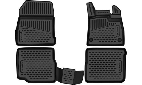 Коврики модельные Autofamily 3D, для Honda Fit 2020+ (правый руль), для переднего и заднего ряда, полиуретан, черный цвет, 4 шт, арт. ELEMENT3DAN1054210k