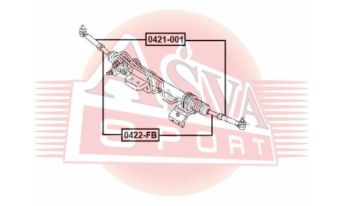 Наконечник рулевой ASVA 0421-001