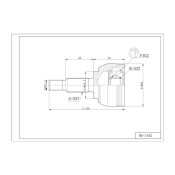 ШРУС Double Force, для Renault Duster, арт. DFCV845