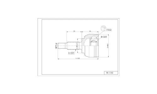 ШРУС Double Force, для Renault Duster, арт. DFCV845