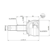 ШРУС Double Force, для Chevrolet Aveo / Cobalt, арт. DFCV871