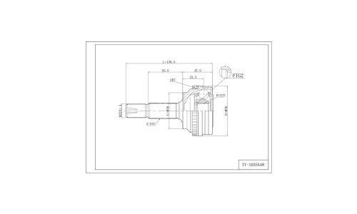 Шрус привода , с ABS DOUBLE FORCE, арт. DFCV035