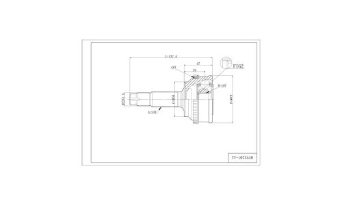ШРУС Double Force, с ABS, для Toyota Vitz / Platz, арт. DFCV073