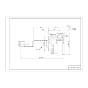 ШРУС Double Force, с ABS, арт. DFCV017
