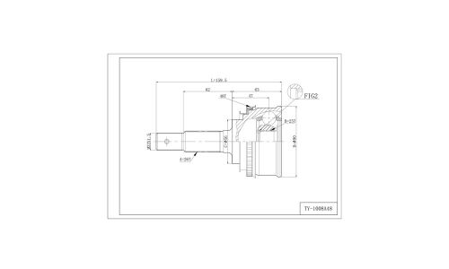 ШРУС привода , с ABS DOUBLE FORCE, арт. DFCV065