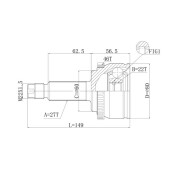 Шрус привода DOUBLE FORCE DFCV097