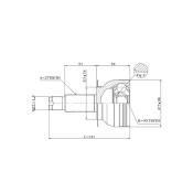 ШРУС Double Force, для Subaru Legacy / Liberty, арт. DFCV0601