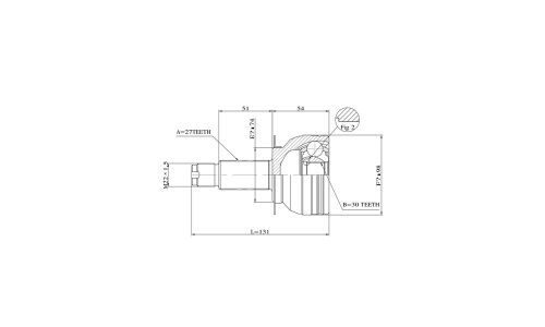 ШРУС Double Force, для Subaru Legacy / Liberty, арт. DFCV0601
