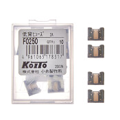 Предохранитель автомобильный Koito, флажковый, мини (LOW PROFILE MINI FL), серый, 2А, комплект 10 шт, арт. F0250