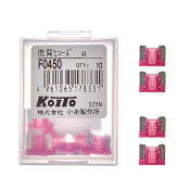 Предохранитель автомобильный Koito, флажковый, мини (LOW PROFILE MINI FL), розовый, 3А, комплект 10 шт, арт. F0450