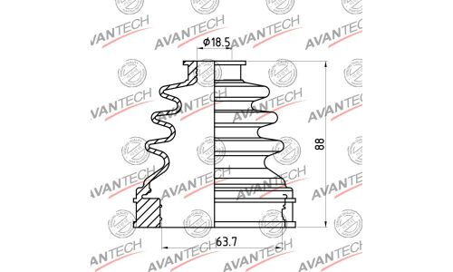 Пыльник привода Avantech, арт. BD0706