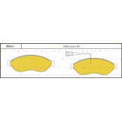 Колодки тормозные Blitz дисковые, арт. BB0363