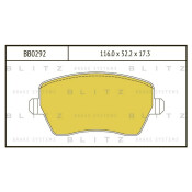 Колодки тормозные Blitz дисковые, арт. BB0292