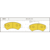 Колодки тормозные Blitz дисковые, арт. BB0389