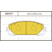 Колодки тормозные Blitz дисковые, арт. BB0407P