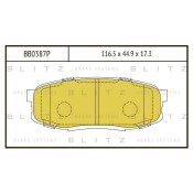 Колодки тормозные Blitz дисковые, арт. BB0387P