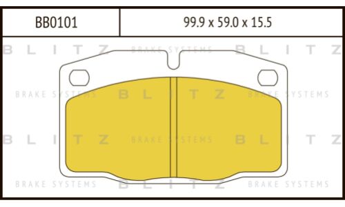 Колодки тормозные Blitz дисковые, арт. BB0101