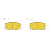 Колодки тормозные Blitz дисковые, арт. BB0305P
