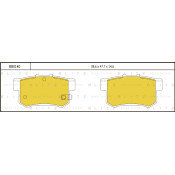 Колодки тормозные Blitz дисковые, арт. BB0140