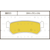 Колодки тормозные Blitz дисковые, арт. BB0315
