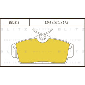 Колодки тормозные Blitz дисковые, арт. BB0212