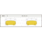 Колодки тормозные Blitz дисковые, арт. BB0342