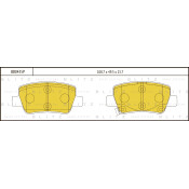 Колодки тормозные Blitz дисковые, арт. BB0435P