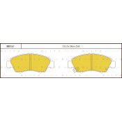 Колодки тормозные Blitz дисковые, арт. BB0167