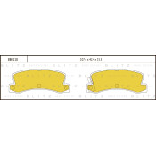 Колодки тормозные Blitz дисковые, арт. BB0118