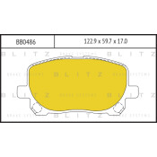 Колодки тормозные Blitz дисковые, арт. BB0486