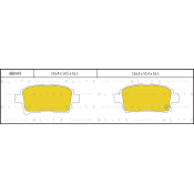 Колодки тормозные Blitz дисковые, арт. BB0495