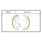 Колодки тормозные барабанные Blitz, комплект на ось (4 шт), арт. BB5033