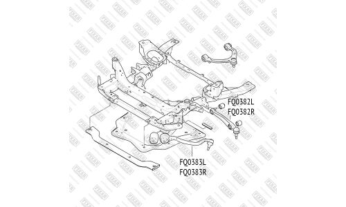 Рычаг подвески FIXAR, передний, нижний, левый, арт. FQ0382L