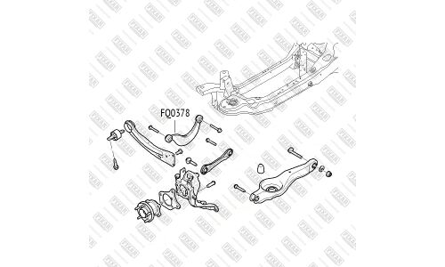 Рычаг подвески FIXAR, задний, верхний, арт. FQ0378
