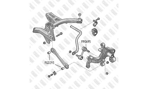 Стойка стабилизатора (линк) Fixar, задняя, арт. FP0695